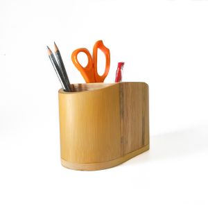 Bamboo Wooden Pen Organizer