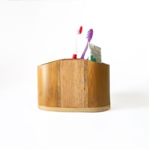 Bamboo Wooden Tooth Brush Holder/ Organizer