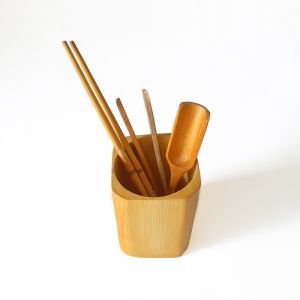 Bamboo Wooden  Cutlery Holder 