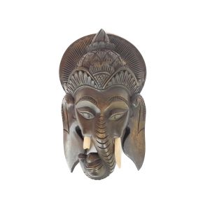 Lord Ganesha Wooden Wall Hanging Mask