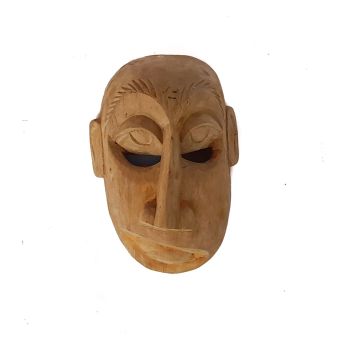 Sri Lankan Handcrafted Unfinished Wooden Mask M11