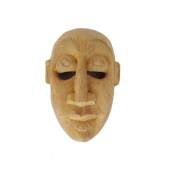 Sri Lankan Handcrafted Unfinished Wooden Mask M10